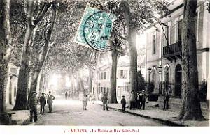 3054- Miliana - Mairie et Rue Saint-Paul - 1905
